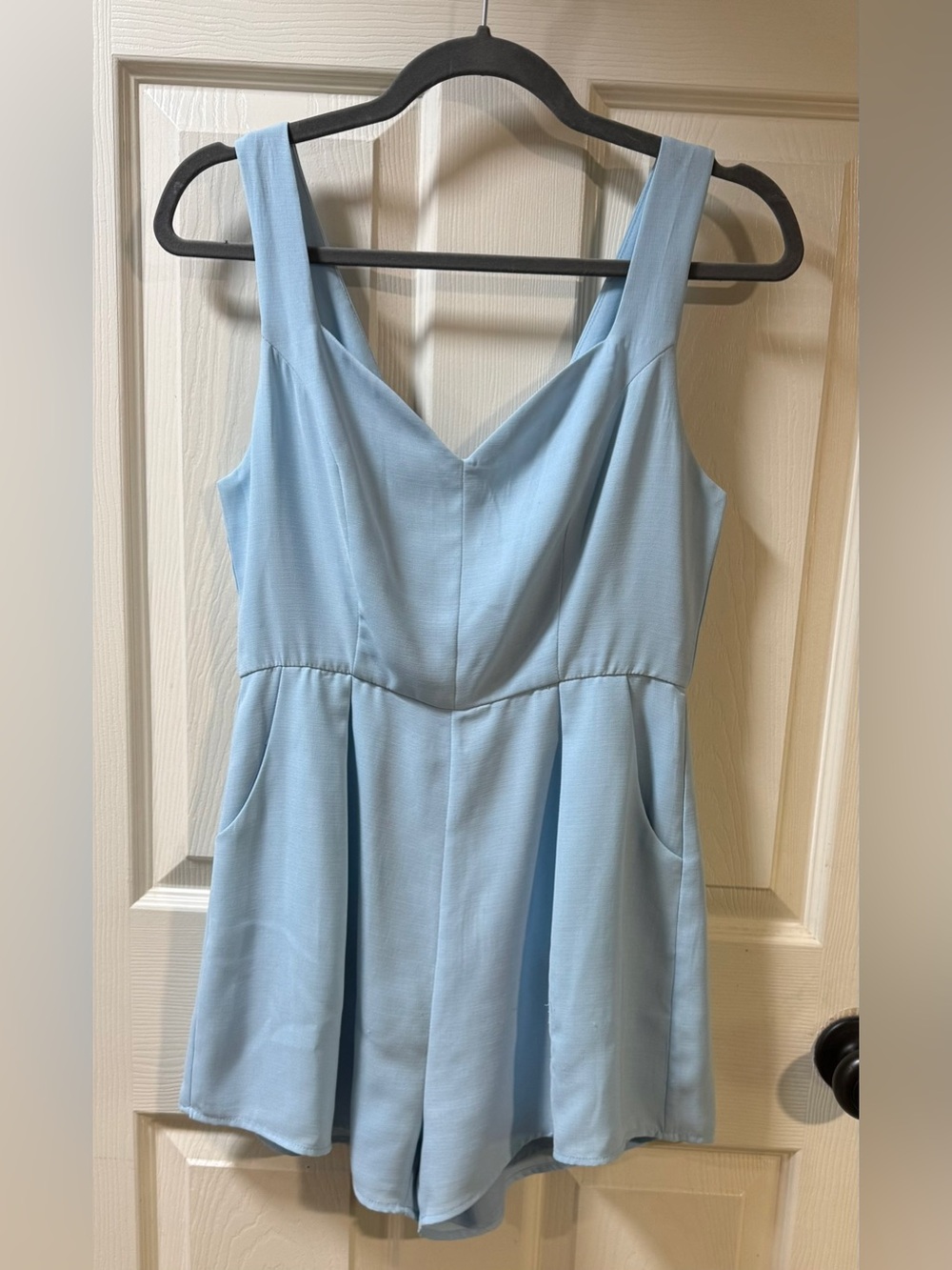 Kori Lined Romper Light Blue Size Small